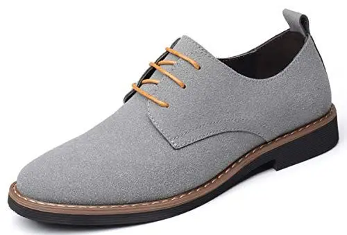 Produktbild: AARDIMI Schnürhalbschuhe Herren Klassische Derby Oxfords Modische Anzug Schuhe Lace ups Herren Business Schuhe Hochzeit Schuhe (38 EU, Grau)