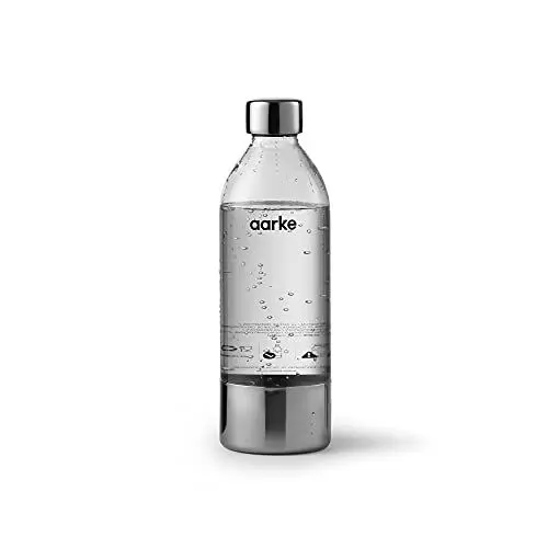 Produktbild: aarke PET-Flasche für Wassersprudler Carbonator 3, BPA-frei mit Details in Edelstahl, 800ml