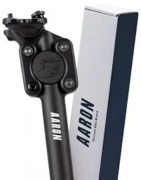 Produktbild: AARON Spring Pro Federsattelstütze mit 27,2 mm Durchmesser | Gefederte Aluminium Sattelstütze mit 350mm Länge | Fahrrad Sattelstütze gefedert für E-Bike, MTB, Trekking Citybike