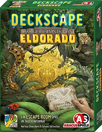 Produktbild: ABACUSSPIELE 38183 - Deckscape - Das Geheimnis von Eldorado, Escape Room Spiel, Kartenspiel