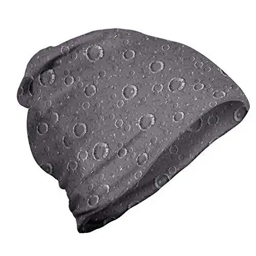 Produktbild: ABAKUHAUS Platz Unisex Beanie, Asteroid Oberfläche Krater, Wandern im Freien, Dimgrey