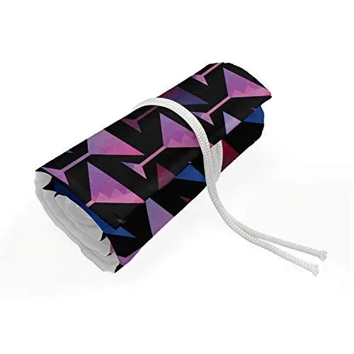 Produktbild: ABAKUHAUS Wodka Soda Mäppchen Rollenhalter, Martini-Glas-Cocktail, langlebig und tragbar Segeltuch Stiftablage Organizer, 48 Schlaufen, Quarz Pale Fuchsia
