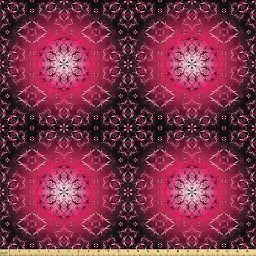 Produktbild: ABAKUHAUS lila Mandala ausdehnbar mit Elestan für Heimwerkarbeiten und Näharbeiten, Ethnisch, Elestan für Heimwerkarbeiten und Näharbeiten, 5Meters, Maroon Pink