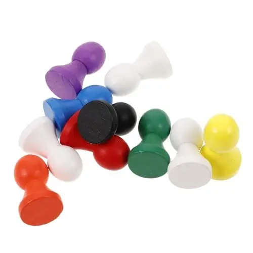 Produktbild: Abaodam 10St Brettspielzubehör Halma-Brettspiel Requisiten für Schachspiele Dame Brettspiel Holz Schachfiguren Spielsteine Schachbrett Schach Ersatzschach für Brettspiel Lotusbaum