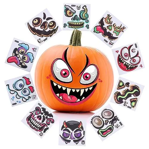 Produktbild: Abaodam 10 Pcs Halloween Kürbis Dekorative Aufkleber für Home Fenster Dekorationen Party Liefert