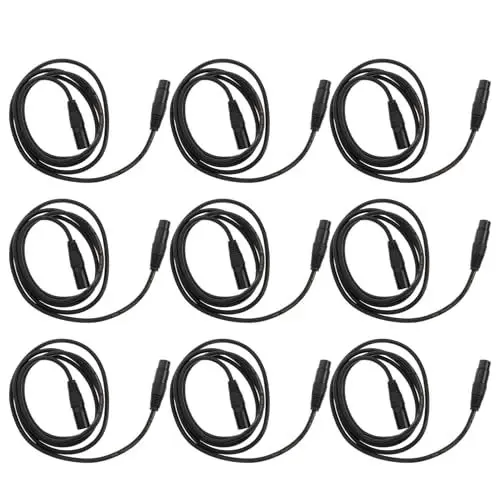 Produktbild: Abaodam Bühnenbeleuchtungs-signalkabel 10 Stück 3 Kabel Für Moving Par Light Spotlight