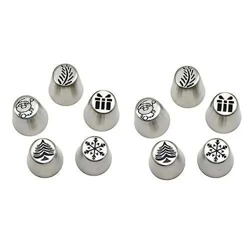 Produktbild: Abaodam 2sets Home Küche Backen Werkzeuge Multi-funktion Gebäck Düsen Für Kuchen Cookies 5 Stücke * 2