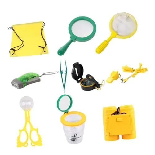 Produktbild: Abaodam 10st Wanderinsekten Beobachten Beobachtungsset Für Kinder Outdoor-kit Für Kinder Wildnisbeobachtung Lernspielzeug Im Freien Campingset Für Kinder Fernglas Für Kinder