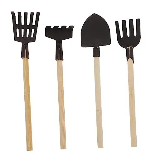 Produktbild: Abaodam 12 STK Gartengeräte Strandschaufel Für Kinder Gartenrechen Für Kinder Mini-gartengerät Mini-pflanzwerkzeuge Gartenschaufel Für Kinder Mini-rechen Kinderspielzeug Eisen Black