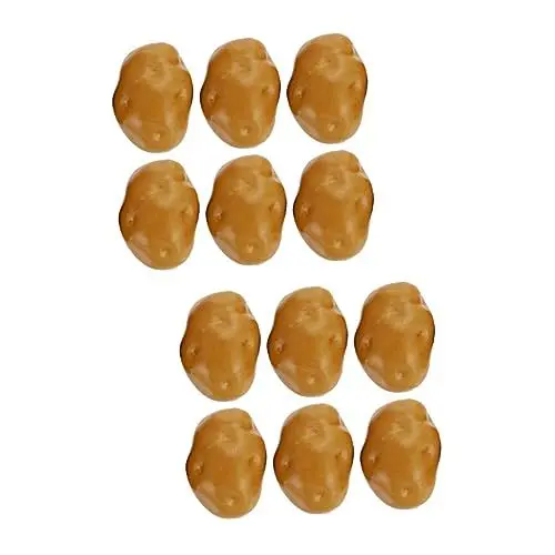 Produktbild: Abaodam 12 STK Simulation Kartoffelrequisiten Die Kartoffel Heimdekorationen Hausdekorationen Für Kartoffeln Wohnkultur Kartoffelplüsch Gefälschtes Essen Modellieren Harz