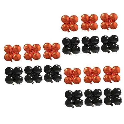 Produktbild: Abaodam 3sets Party Ballon Halloween Stil Vier Blatt Folie Für Feier 6 Stücke * 3