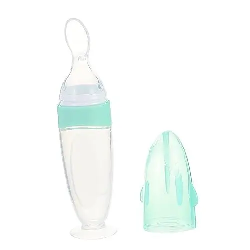 Produktbild: Abaodam 90ml Silikon Feeder Cup Reis Löffel Container Silikon Squeeze Feeder Grün