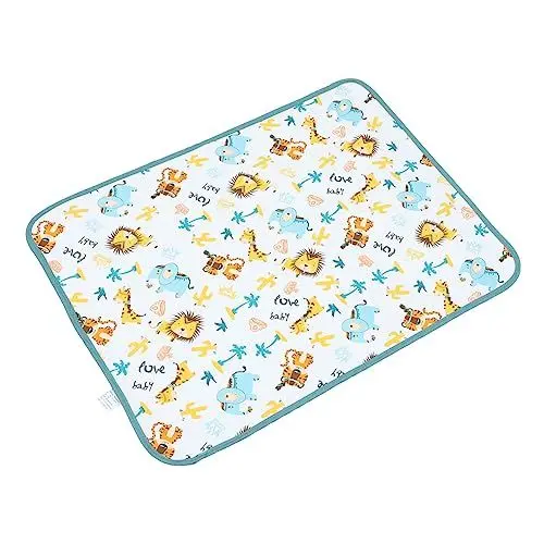 Produktbild: Abaodam 1Stk Urin-Pad matratze babymatratze Urinmatte Windeleinlagen wiederverwendbar waschbare Wickelunterlage waschbares Wickelkissen schlaf wickelauflage Milchseide Green