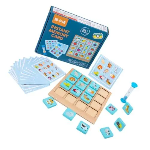 Produktbild: Abaodam 1 Satz Gedächtnisschach Lernspielzeug sofortiges Gedächtnisspielzeug Kinder Puzzle rätselbuch Kinder Fantasien Denklogik-Trainingstools Interaktives Eltern-Kind-Spielzeug hölzern