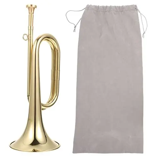Produktbild: Abaodam 1 Satz Klein Spielzeug Schulband Trompete Sax Einen Boom Signalhorn-orchester Normale Trompete Blasinstrument Einfach Saxoboom Piccoloflöte Requisiten Kupferrohr Kind Messing