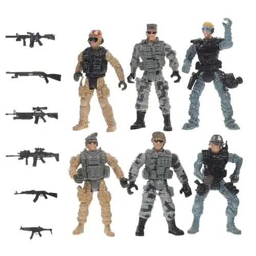 Produktbild: Abaodam Minifiguren Aus Kunststoff Für Soldaten 12er-Set Für Enthusiasten Realistisch Mit Tischmodellen