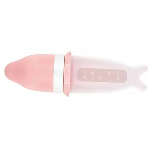 Produktbild: Abaodam 1 Satz Nuckelflasche Babymilchflasche Babyflaschen zum Stillen kinderflaschen kinder chilli bottles Silikon-Squeeze-Futterspender für Kleinkinder Quetschflasche aus Silikon Rosa