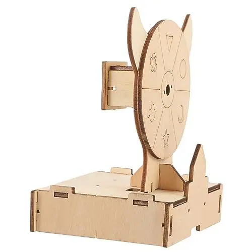 Produktbild: Abaodam 1 Satz Puzzle-Gewinnrad bastelzeug für Kinder hühner Spielzeug bastelkasten Handgemachte Spielzeuge Match Drehrad für Preise Preisrad für Glück Spiel Roulette-Rad Tombola-Rad Holz