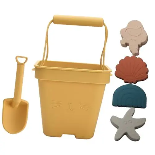 Produktbild: Abaodam 1 Satz Strandspielzeug Spielzeug Zum Sandgraben Sommerspielzeug Für Babys Sandeimer Spielzeug Sommerspielzeug Für Kinder Spielzeug Für Sandburgen Kinderspielzeug Yellow Kieselgel