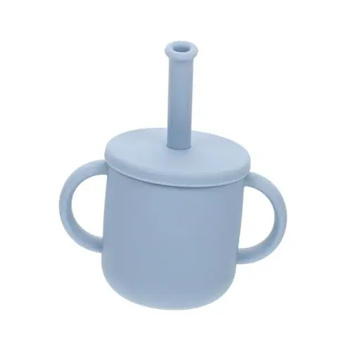 Produktbild: Abaodam 1 Satz Trainings-Trinkbecher -Silikon-Trainingsbecher Trinkbecher für Kinder Stroh trinkbecher kinder trinkglas kinder Wassergläser Silikon-Lernbecher für Kleinkinder Anti-Fall