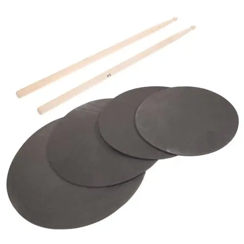 Produktbild: Abaodam Übungs-drum-pad-set 1 Set Drum-pad-kit Stummschaltpad Snare-pad 13-zoll-drum-übungspad Für Ebenen