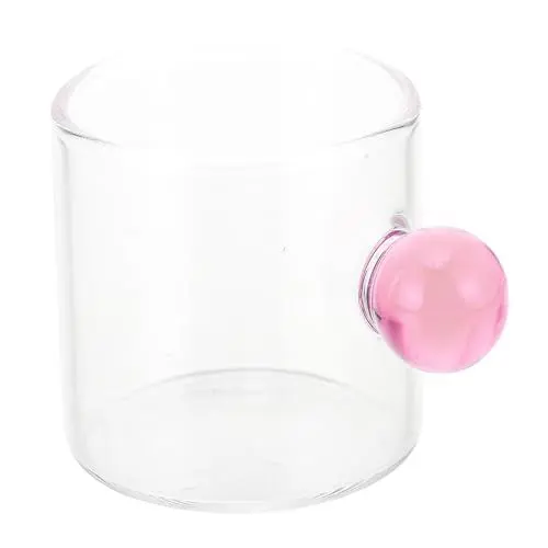 Produktbild: Abaodam 1stk Kugelglas Weihnachtskaffeebecher Haferbecher Frühstückstassen Glas Heim Glas Gläser Kaffeetassen Aus Glas Cocktailgläser Cappuccino-tassen Aus Glas Heiß Krug Büro Schreibtisch