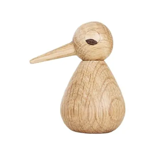 Produktbild: Abaodam 1stk Ornamente Vogel Aus Holz Hölzern Desktop Vogel Skulptur Vogelstatue Aus Holz Vogel- Vogel-Regal- Künstliche Tiere Kind Spielzeugzimmer Weiße Eiche Schreibtisch