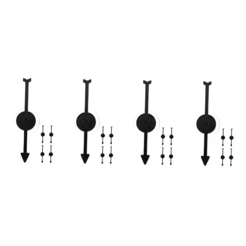 Produktbild: Abaodam 20 STK Spielradzeiger Spielzeug Zubehör für Plattenspieler Ersatz für Brettspiel- für den Unterricht drehteller Pfeilspinner rotierende Pfeile Plastik Black