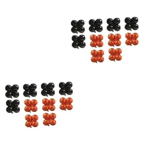Produktbild: Abaodam 2sets Halloween Ballon Vier Blatt Aluminium Folie Ballons Festival Party Supplies Decor 10 Stücke * 2