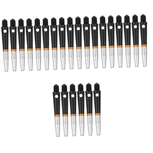 Produktbild: Abaodam 24 Stk Dartschaft Dartpfeile Mit Stahlspitze Nylonschaft 360° Drehbare Dartschäfte Flights Für Stahlspitze Dartspiel Notwendigkeit Aluminium Ersetzen Dartscheibe Rotieren