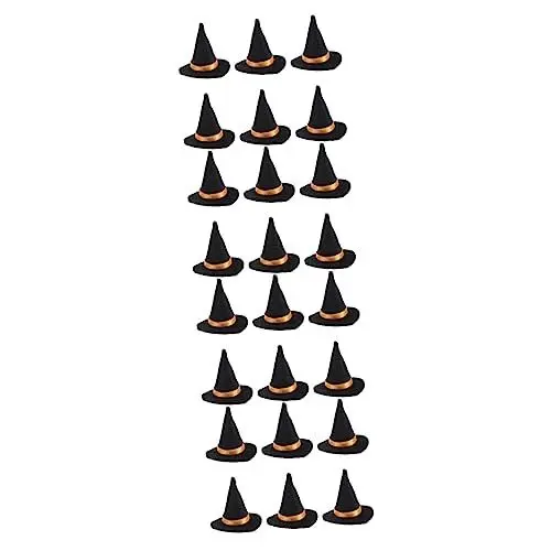 Produktbild: Abaodam Hexenhut Mini Deko 24 Stk Hexenhüte Zum Basteln Halloween-weinflasche Kinder-kits Massengeschenke Für Kinder Hexendekorationen Mini-zaubererhüte Mini-hüte Mach Es Selbst Männer Und Frauen