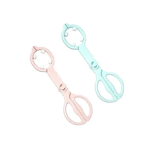 Produktbild: Abaodam 2St Clip für Babyflaschen flaschengestell babyflaschen halterung Feeder-Klemme rutschfeste sterilisierte Pinzette Zange Babyflaschenzange Verbrühungsschutz pp