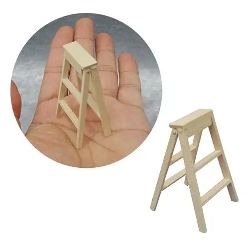 Produktbild: Abaodam 2St Creative creatim innenhof treppengitter hausdekorationen kidna beige gartinen Models The Garden modellieren treppenrampe treppenstufen gartenloege Leiter Mini schmücken Bambus