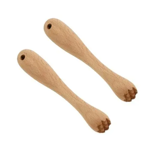 Produktbild: Abaodam 2stücke Holzstößel Natürlicher Buchenholz Muddler Für Cocktails Knoblauchstampfer Und Babynahrung Küchengerät Für Tägliche Verwendung