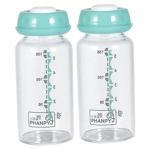 Produktbild: Abaodam 2St Flasche zur Aufbewahrung von Muttermilch Babymilchflasche Glasbehälter Babyflasche milch flasche babynahrungszubereiter Säuglingsflasche Breitmaulsauger für Babys breiter Mund