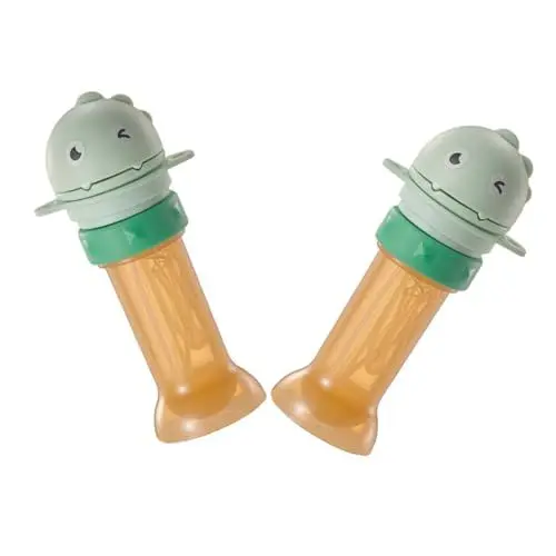 Produktbild: Abaodam 2St Flaschenverschluss für Mineralwasser Wasserflaschen-Auslaufadapter Trinkflaschen-Strohdeckel Kinder Trinkhalmdeckel Babyflaschendeckel Cartoon-Strohdeckel Wasserflaschenadapter