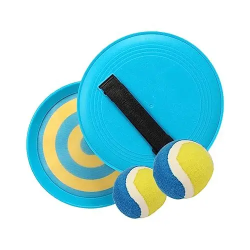 Produktbild: Abaodam 2 Sätze Klebriger Ball Klebrige Dartscheibe Fänger Wurfspielzeug Dartscheibe Aus Stoff Lustiges Wurfballspielzeug Strandspielzeug Gartenspielzeug Wurfspiele Ball Werfen Pp Blue