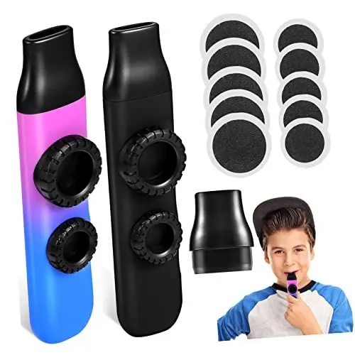 Produktbild: Abaodam Kazoos Für Jungen Und Mädchen Erwachsene 2er-pack Musikinstrumenten-set Ersatzmembranen Schlüsselband