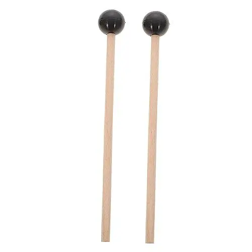 Produktbild: Abaodam 2st Ätherische Trommelstöcke Glockenspielschlägel Xylophon-stick Marimbaschlägel Trommelschlägel Schlägel Für Glockenkits Trommelbürstenstöcke Kindertastatur Hölzern Black