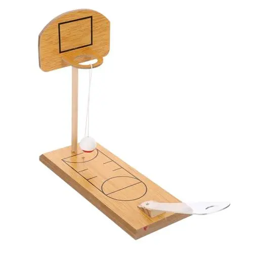 Produktbild: Abaodam 2st Lernspielzeug Aktivität Basketball-fingerspiel Tabletop-Spiele Spielzeug-basketballkorb Außen Bowling Für Kinder Mini-Schreibtisch-Basketball Tür Kleinkind Flasche Büro Hölzern