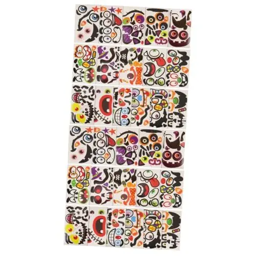 Produktbild: Abaodam 32 Blatt Kürbis Dekorativer Aufkleber Halloween-wandklammern Cartoon-kürbis-Aufkleber Kostümaufkleber Halloween-wandaufkleber Kürbis Wandtattoos Jack-o-Laterne Beschichtetes Papier