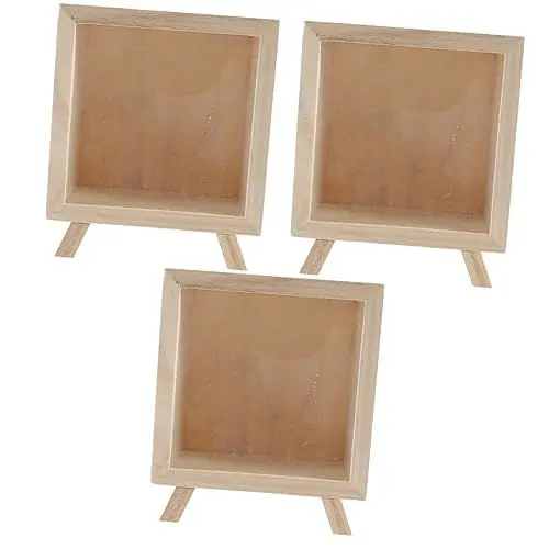 Produktbild: Abaodam 3St Sparschwein spardose aufbewahrungsdose geldbox Heimdekoration Alcáncia reinigungstabletten kaffeevollautomaten wasserkocher Spartopf nur aus Holz Sparbüchse aus Holz für Kinder