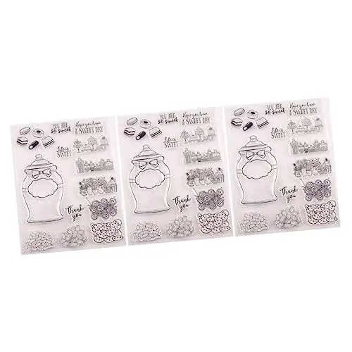 Produktbild: Abaodam 3-teilige Blätter Einzigartige Kuchen-dekorationsstempel Siegelstempel Für Scrapbooking Kartenherstellung Journaling Fotoalbum Heimhandwerk