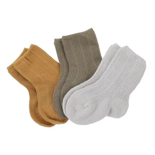 Produktbild: Abaodam 3 Paare Babysocken Mädchen Socken Wintersocken Für Babys Warme Socken Für Babys Neugeborene Wintersocken Neugeborene Warme Socken Neugeborene Socken Gekämmte Baumwolle
