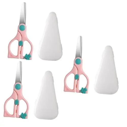 Produktbild: Abaodam 3 Sets Babyschere Kinderschere Sicherheits Lebensmittelschere Kinderschere Babynahrung Löffelspender Sicherheits Babynahrungsschere Lebensmittelschere Werkzeuge