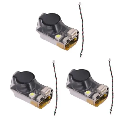 Produktbild: Abaodam 3 Stk Alarm Drohnen Zubehör robuste Werkzeuge Batterie Irische Kinderarmbänder in loser Schüttung schwarzh drohne ersatzteile drohne zubehör Drohnen-Summer eingebaut Spielzeug PVC