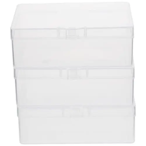 Produktbild: Abaodam 3 Stück Kartons Aufbewahrungsbox Für Karten Sammelkartenetui Durchsichtiges Pokergehäuse Aus Kunststoff Kartenbox Spielkarten Poker-aufbewahrungsbox Transparente Box Schmuck Pp
