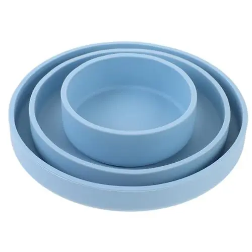 Produktbild: Abaodam 3 Stück Kindergeschirr Kleinkindteller Babyschalen Futternapf Futternapf Essentials Schalen Für Kleinkind Silikonschale Speiseteller Schalen Für Teller Für Kleinkinder