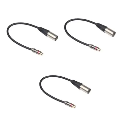 Produktbild: Abaodam 3st Audioverbindungskabel Für Verstärker Audioverbindungskabel Für Lautsprecher Elektrisches Kabel Konverter Stecker-zu-stecker-stereo-audiokabel Doss-lautsprecher Audio Kabel