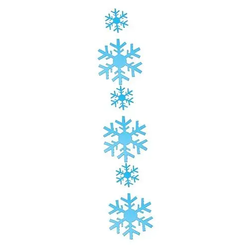 Produktbild: Abaodam 3sets Weihnachten Aufkleber Schneeflocke Aufkleber Für Party Dekorative Fenster Aufkleber 15 Stücke * 3